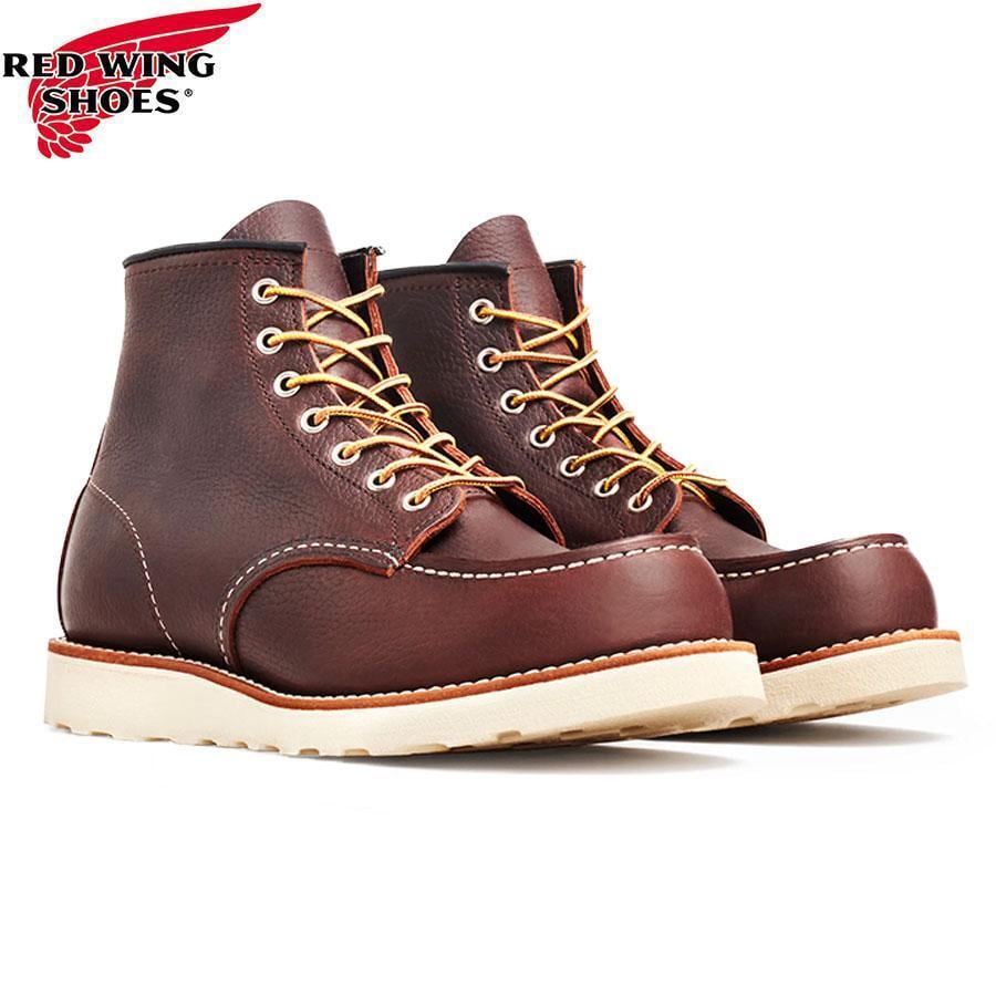 REDWING 6-inch Classic Moc Briar Oil Slick Leather #8138 レッド