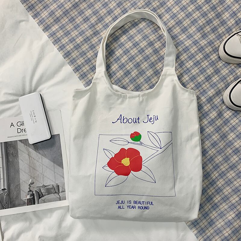 ≡韓国 かわいい花トートバッグ ≡原宿系 ショルダー クラッチ トート
