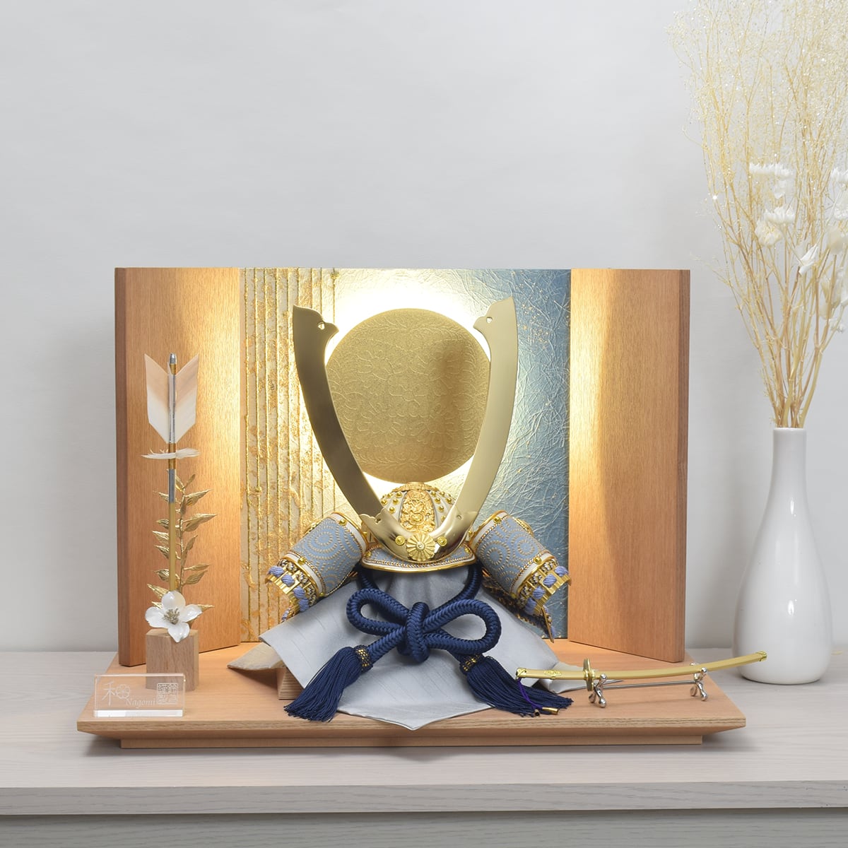 兜飾り【北斗・青空】Hokuto・Sora|おしゃれ|モダン|コンパクト|五月人形|端午の節句|今どき