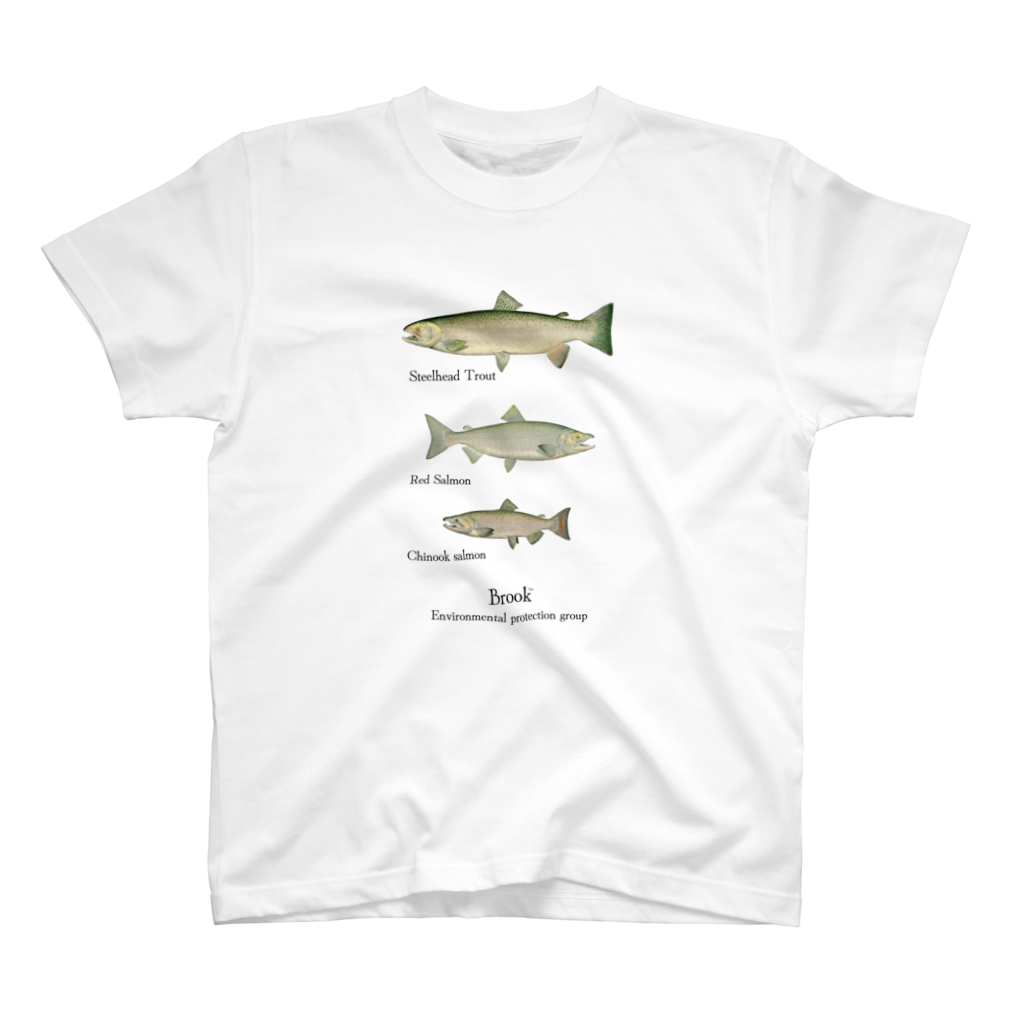 White(Brook Three Trout L/S TEE