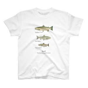 White(Brook Three Trout L/S TEE