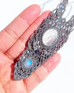 Pendant / Star Rosequartz ・ Moonstone