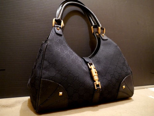 NEWモデル◆GUCCI グッチ ジャッキー GG柄 ショルダー バッグ 黒