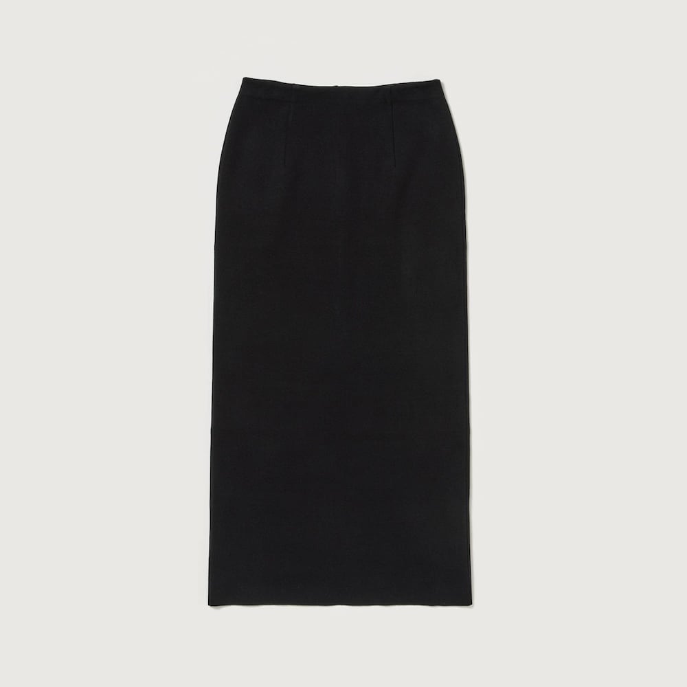 AURALEE/オーラリー・DOUBLE FACED SILK COTTON KNIT SKIRT | a flat shop