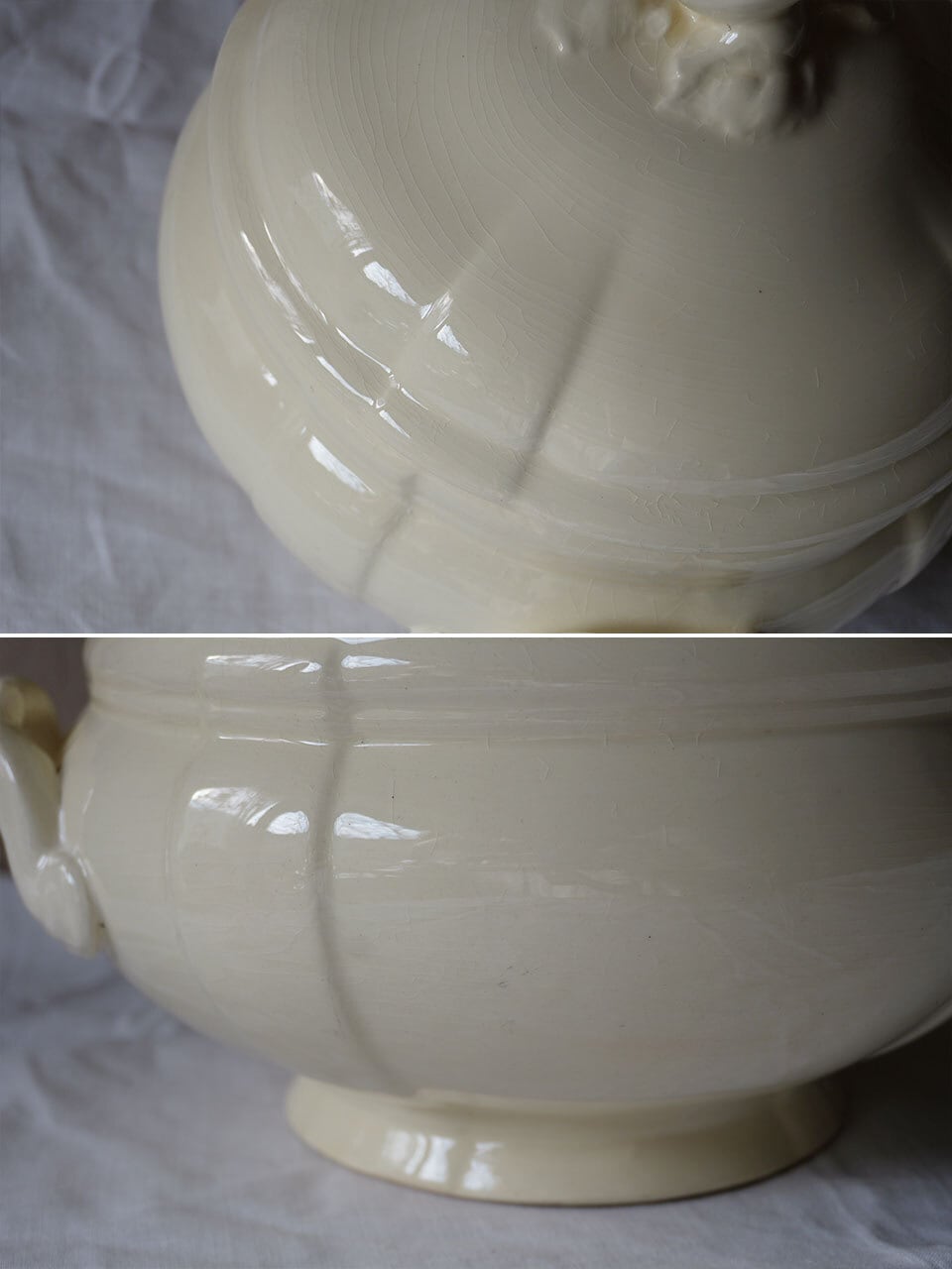 サルグミンヌ スーピエール オフホワイト Digoin Sarreguemines