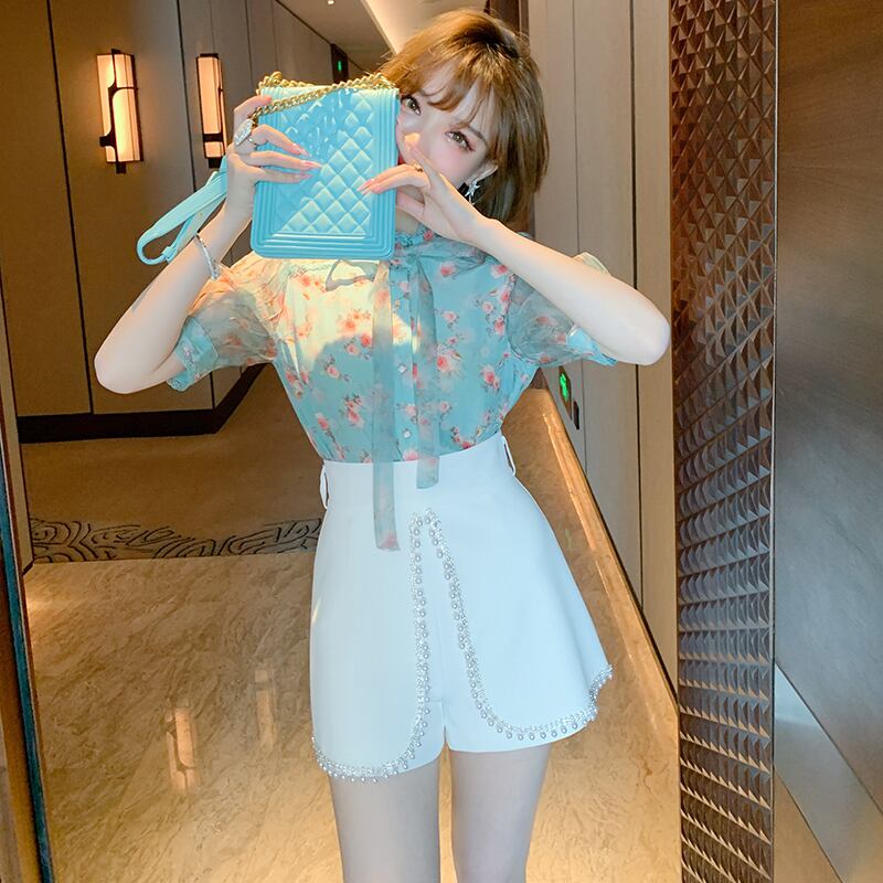 スタイルプリントカラーシャツ スカート パンツ サマー 夏物 MIUCO91091097340