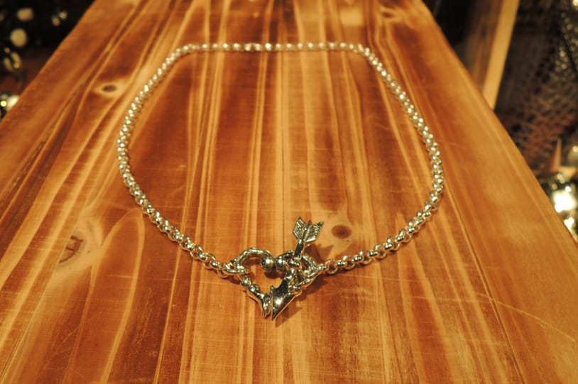 CRAZY PIG TUDOR HEART PENDANT w/T BAR クレイジーピッグ チューダー