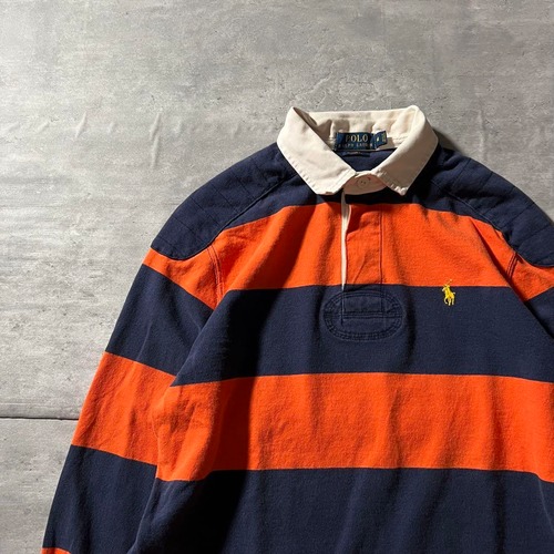 POLO RALPH LAUREN / border rugby sweat size M