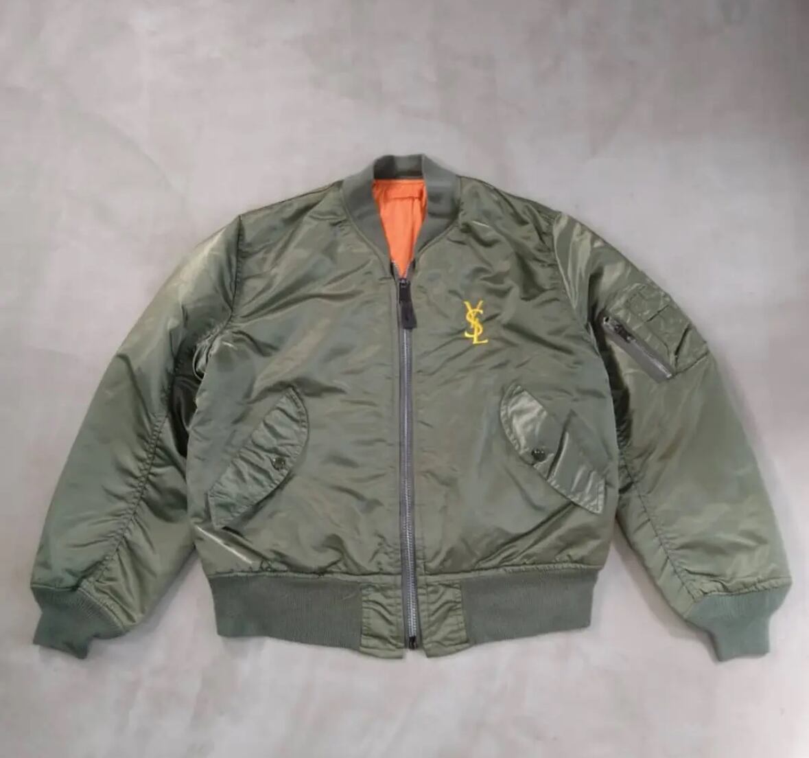 70s MA-1 Flight Jacket Orange Liner 70年代 フライトジャケット