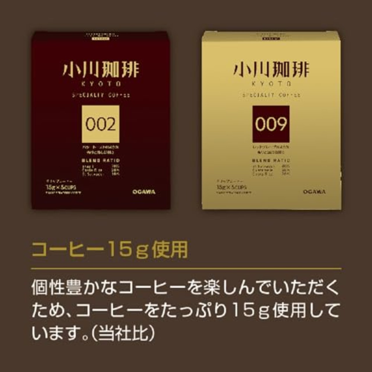 小川珈琲 スペシャルティコーヒーブレンド アソートセット ドリップコーヒー 5杯分 ×2個