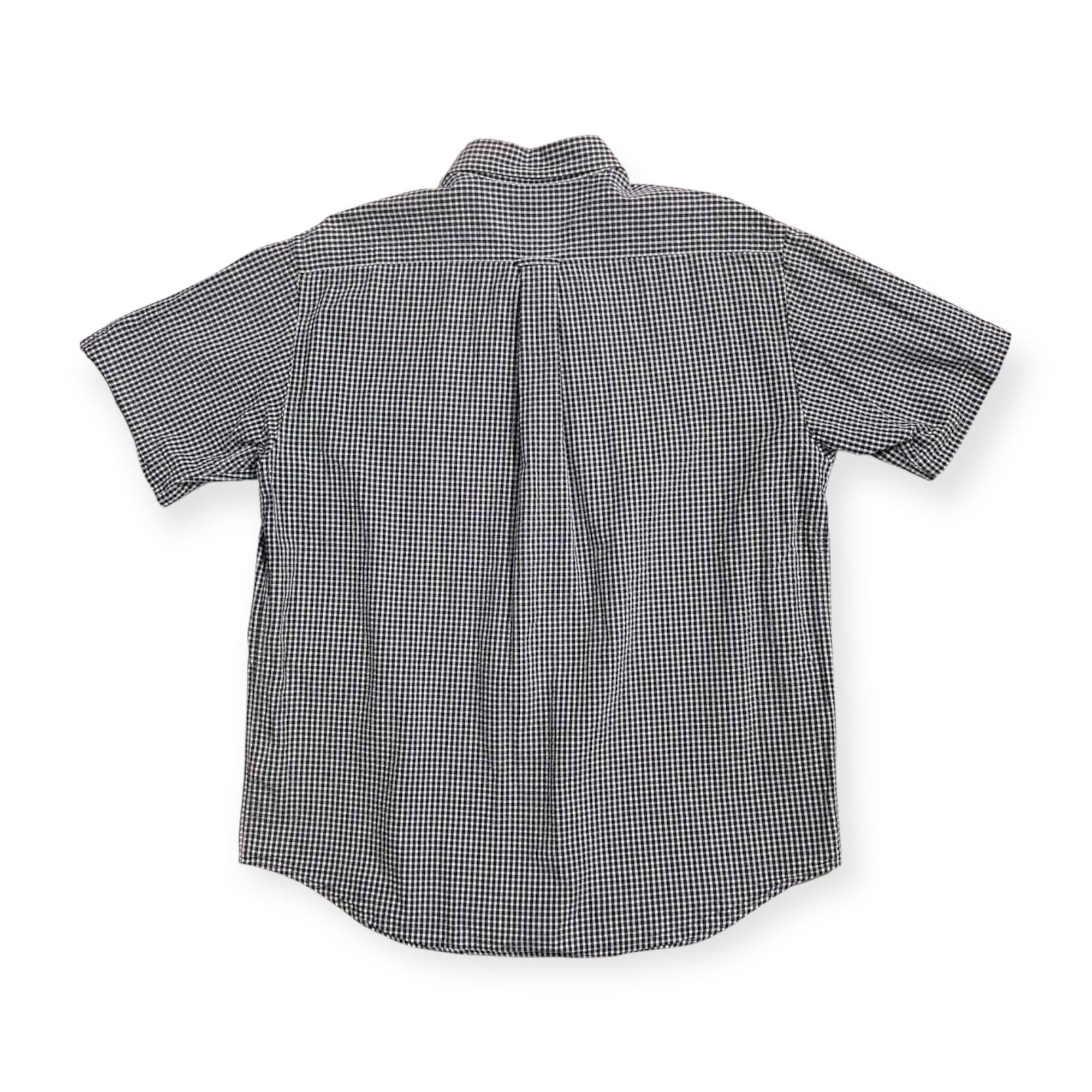 ラコステ ブラウン サイズ5 CHEMISE LACOSTE 大沢商会 80s LACOSTE ラコステ ギンガムチェック BD 半袖シャツ サイズ 5