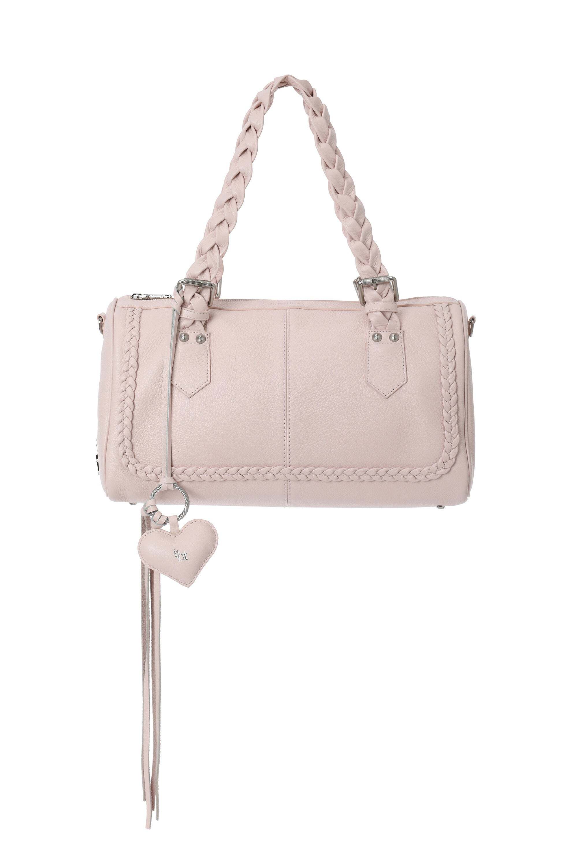韓国　threetimes バッグ threetimes] Braid bag (pink) 正規品 韓国ブランド 韓国通販 韓国代行