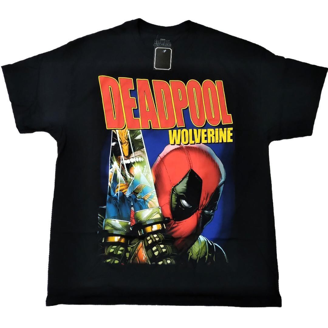 デッドプール&ウルヴァリン Tシャツ XL マーベル アメコミ 海外公式 
