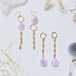 Amethyst Chain earring