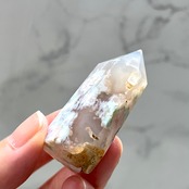 フラワーアゲート タワーC66*桜瑪瑙*天然石インテリア*パワーストーン*天然石置き物