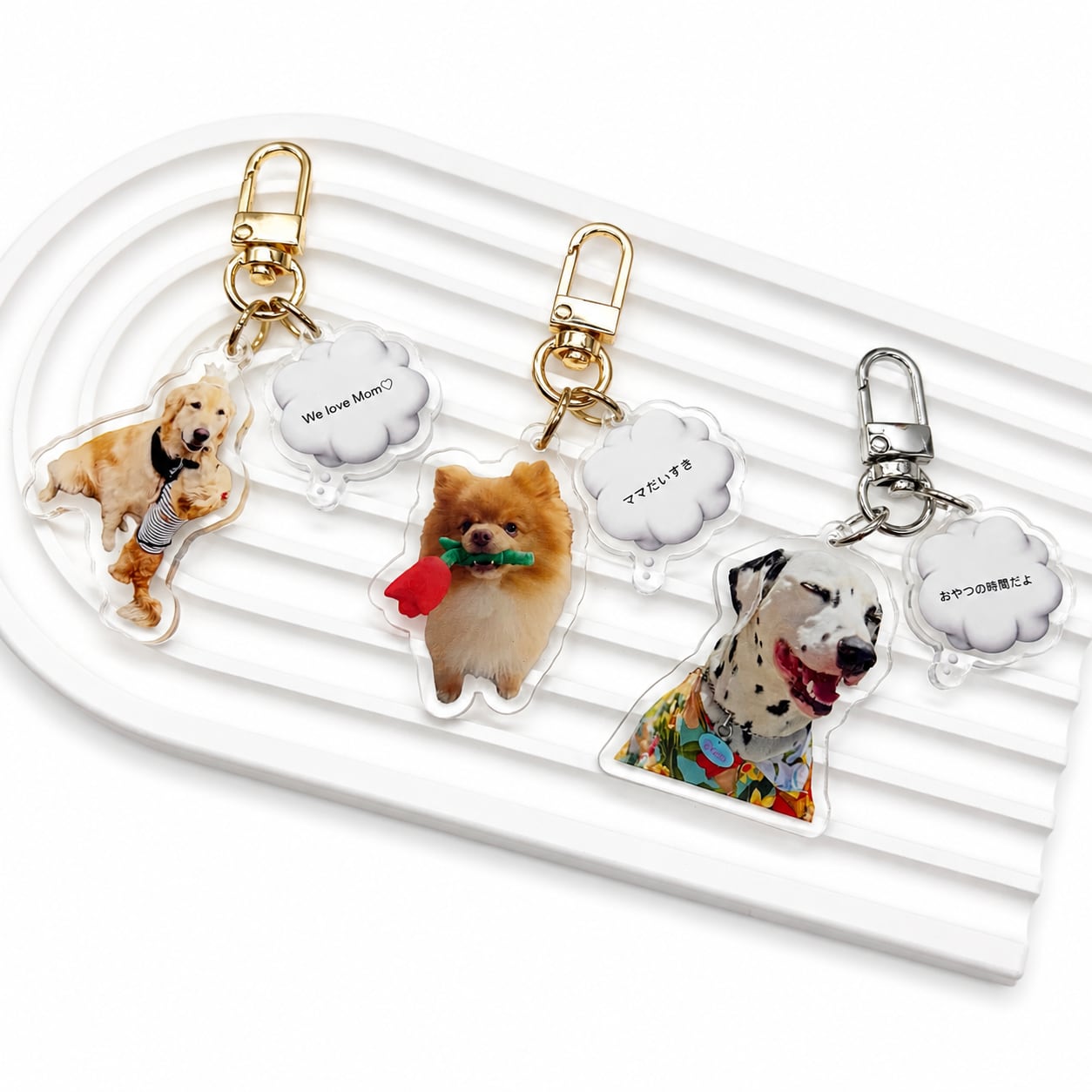 うちの子グッズ】メッセージアクリルキーホルダー | OMOCHI