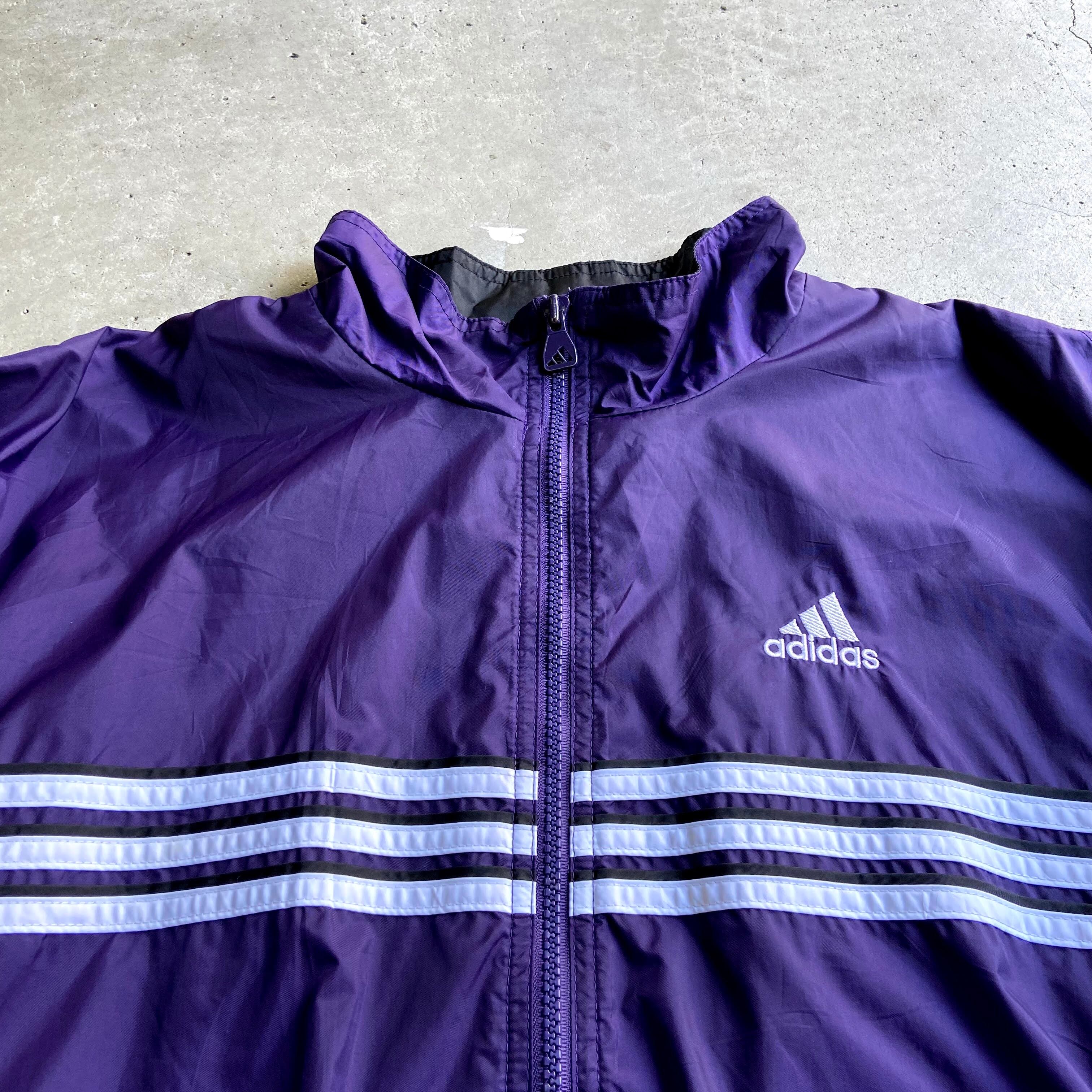 90年代 adidas TEAM アディダス ナイロンジャケット メンズL 古着 90S