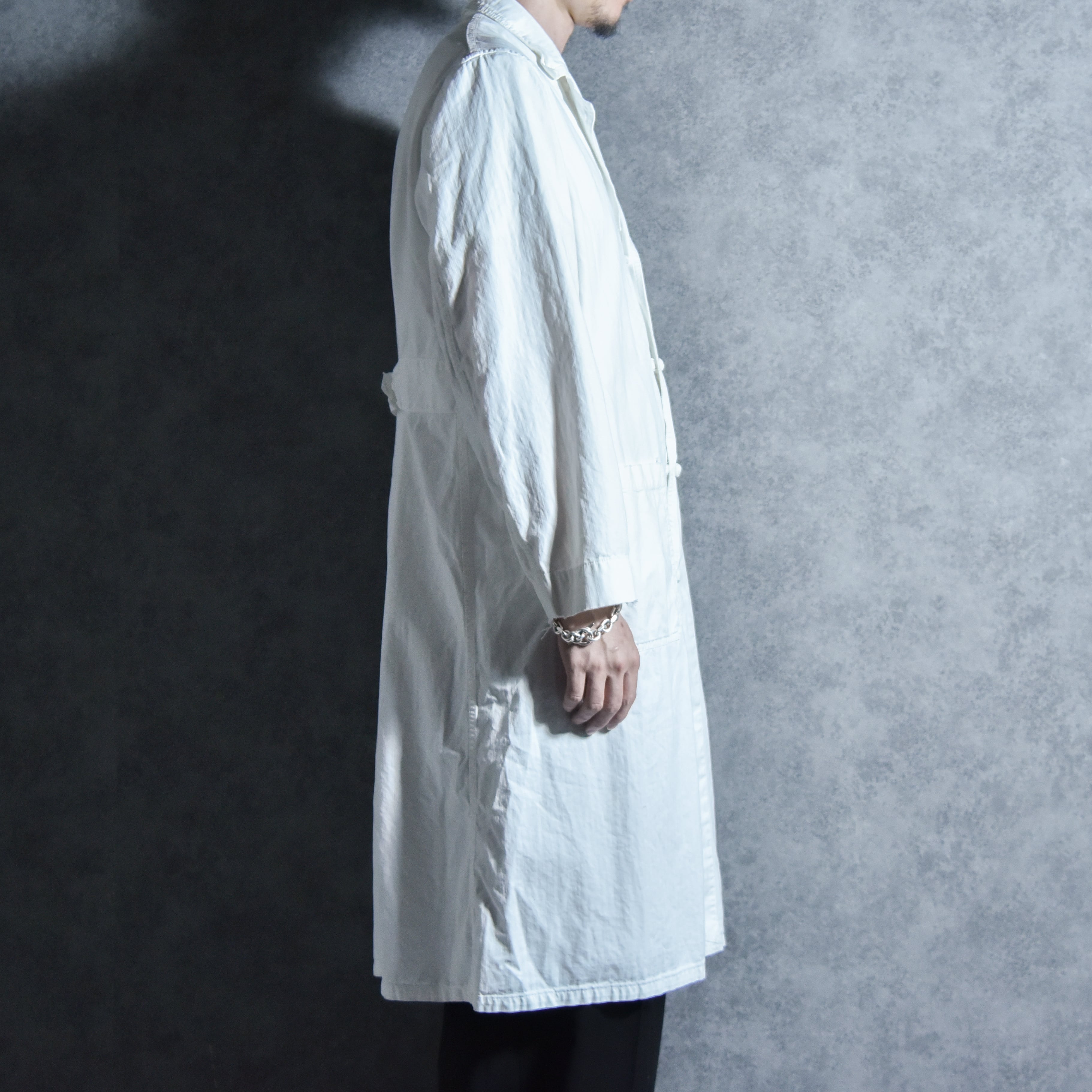 50-60s American Work Angelica Cotton Herringbone Coat