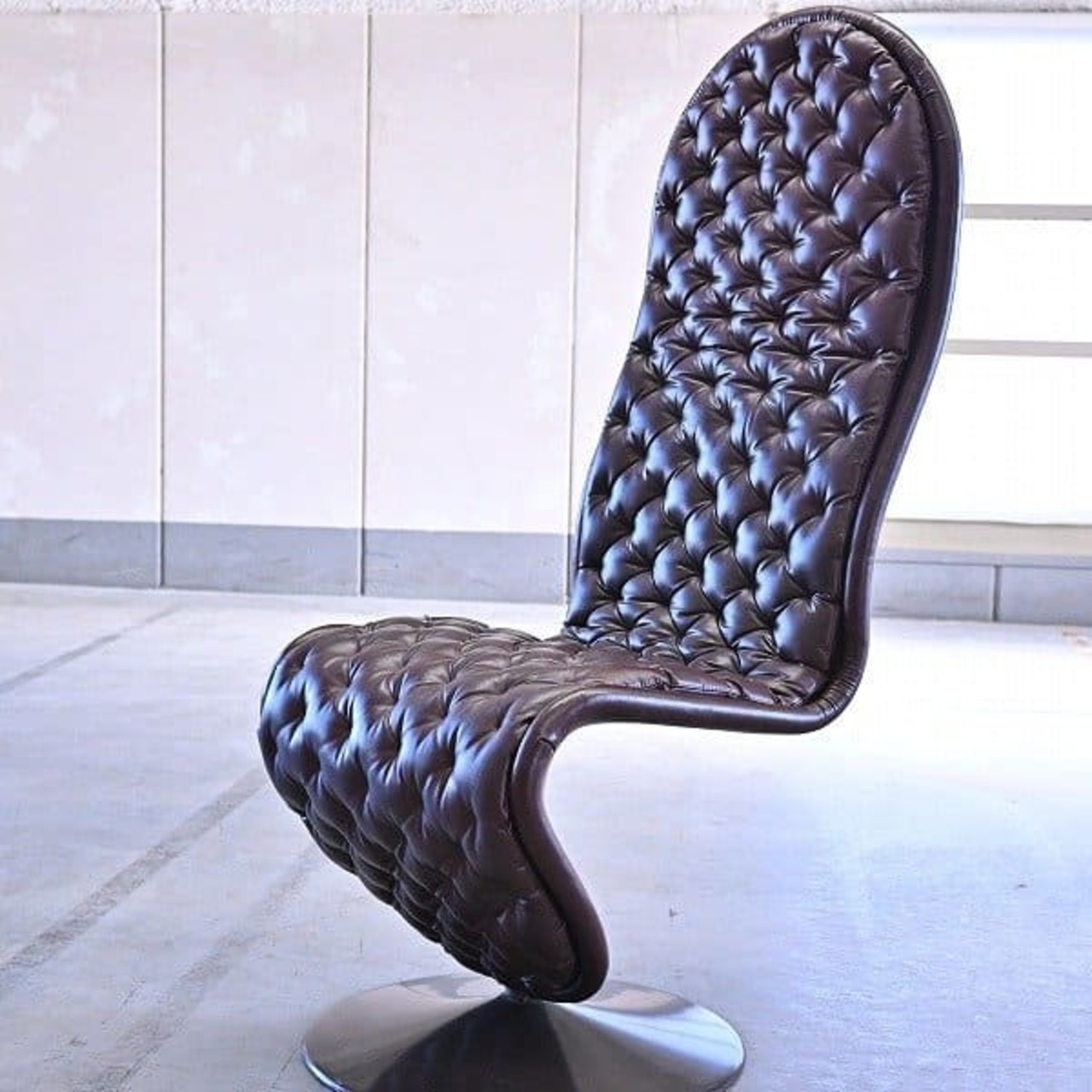 超希少 ビンテージ品 Fritz Hansen社「System 1-2-3」ラウンジチェアｂ ハイバック 本革 リビング フリッツハンセン ヴェルナー・パントン【中古家具/中古インテリア/USED家具ユーズド家具/リサイクル】