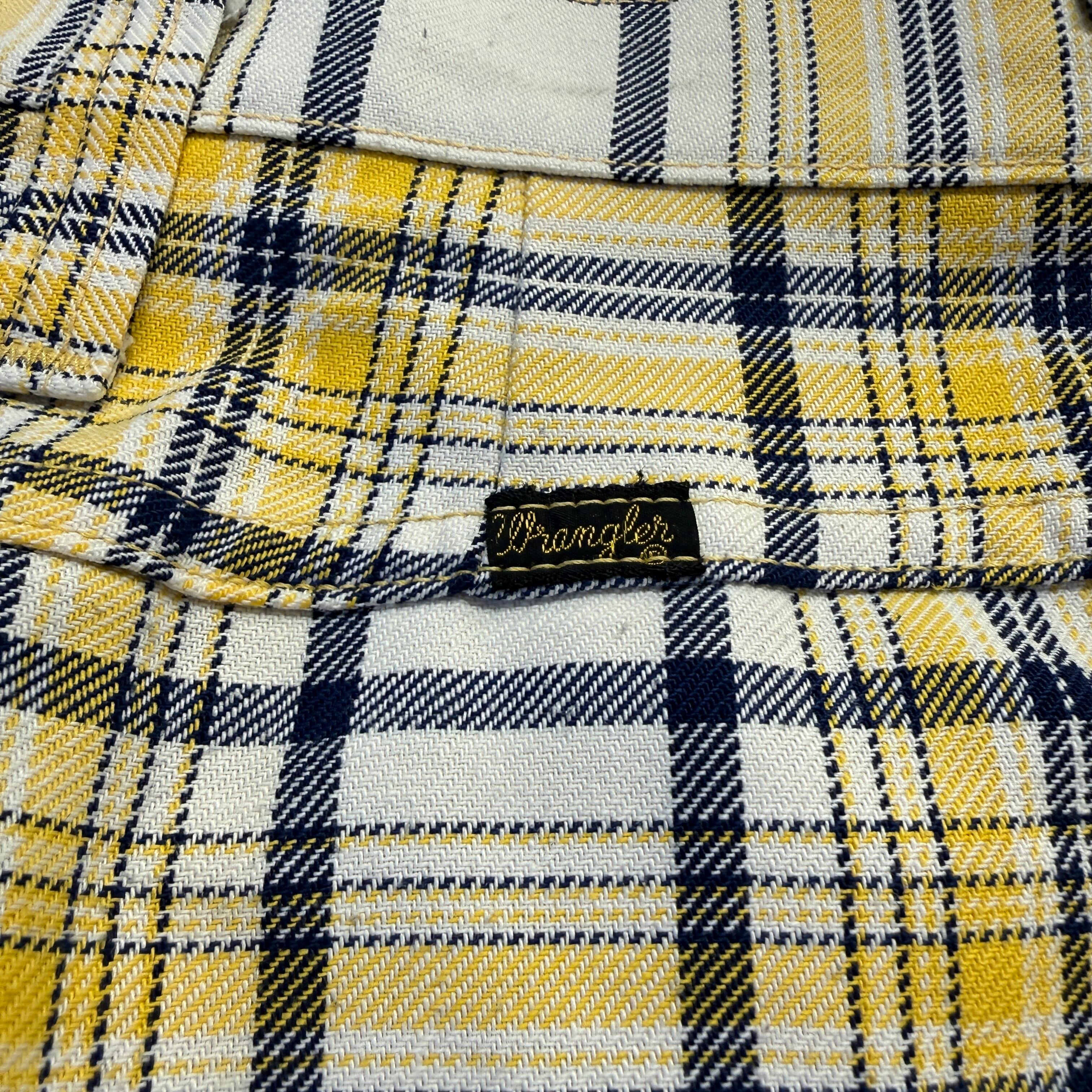 70s Wrangler vintage ベルボトム チェック 70年代 Wrangler ベルボトム チェック柄