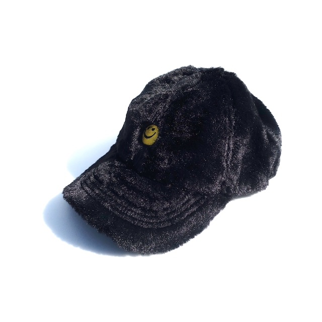 RAVERS UNITED FAKE FUR CAP【BLACK/NAVY/OFF WHITE】