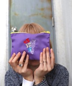 【KIVISDOU】コミカル刺繍ポーチ