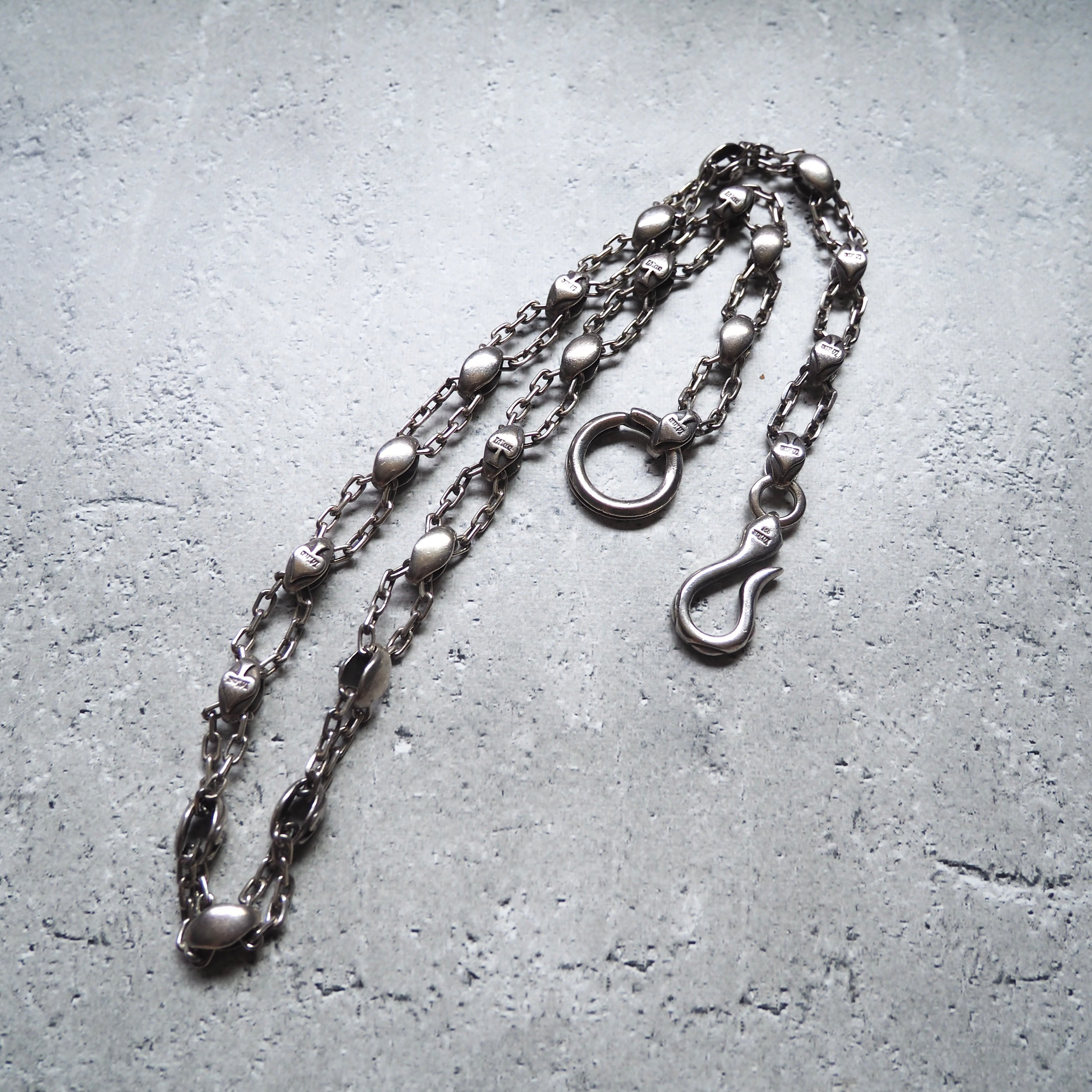 B*M様 Silver925 ウォレットチェーン Vintage 128g 古着 Special - Silver 925 