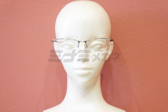 Salvatore Ferragamo メガネ SF2548A 038 サーモント スクエア ナイロール ブロー 眼鏡 オシャレ ブランド フェラガモ 鯖江 日本製 正規品-5枚目
