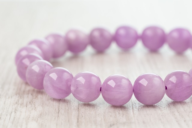 ◆一点物◆パープルクンツァイト 9mmブレスレット