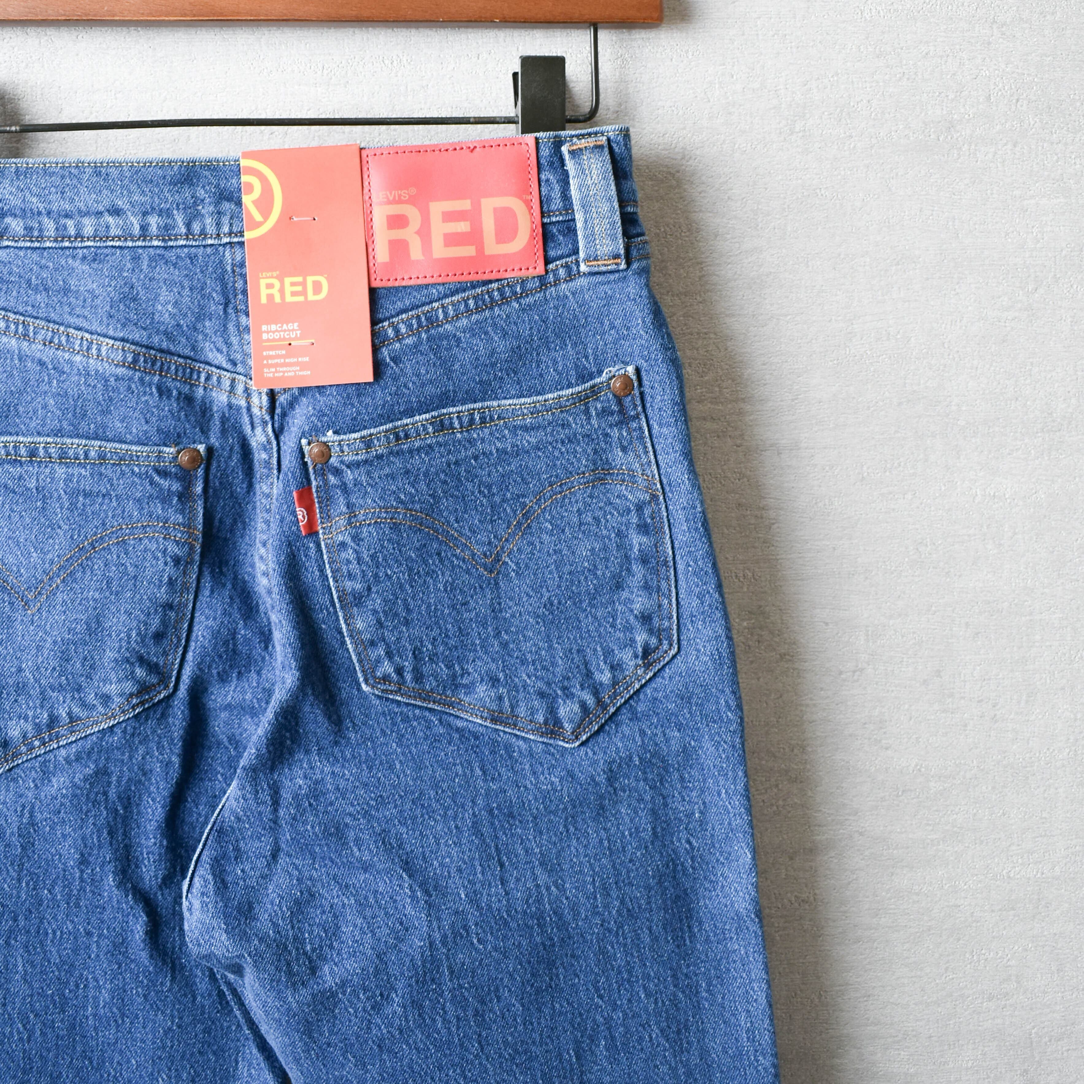 [NEW] LEVI'S RED RIBCAGE BOOT ブルー A2680-0000