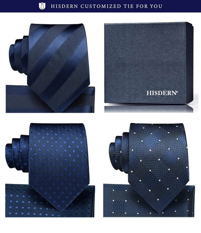 [HISDERN] ヒスデン ブランド ネクタイ チーフ 3本セット メンズ ネクタイ 高級 ギフトボックス付き 20柄物 ビジネス 結婚式 卒業式 父の日 プレゼント TA3-02S