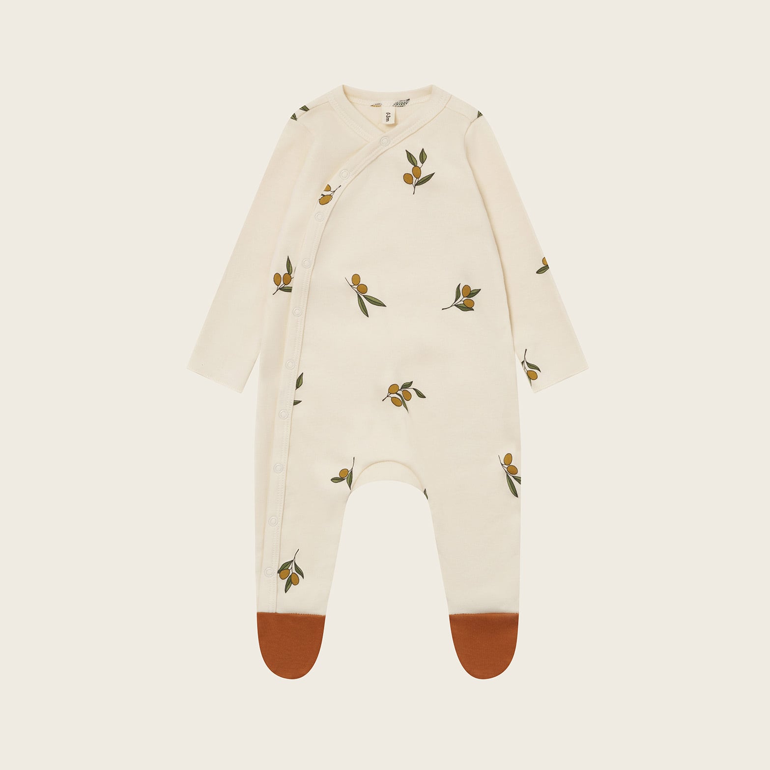 organic zoo / Olive Garden Suit w/ contrast feet / 3-6M・6-12M