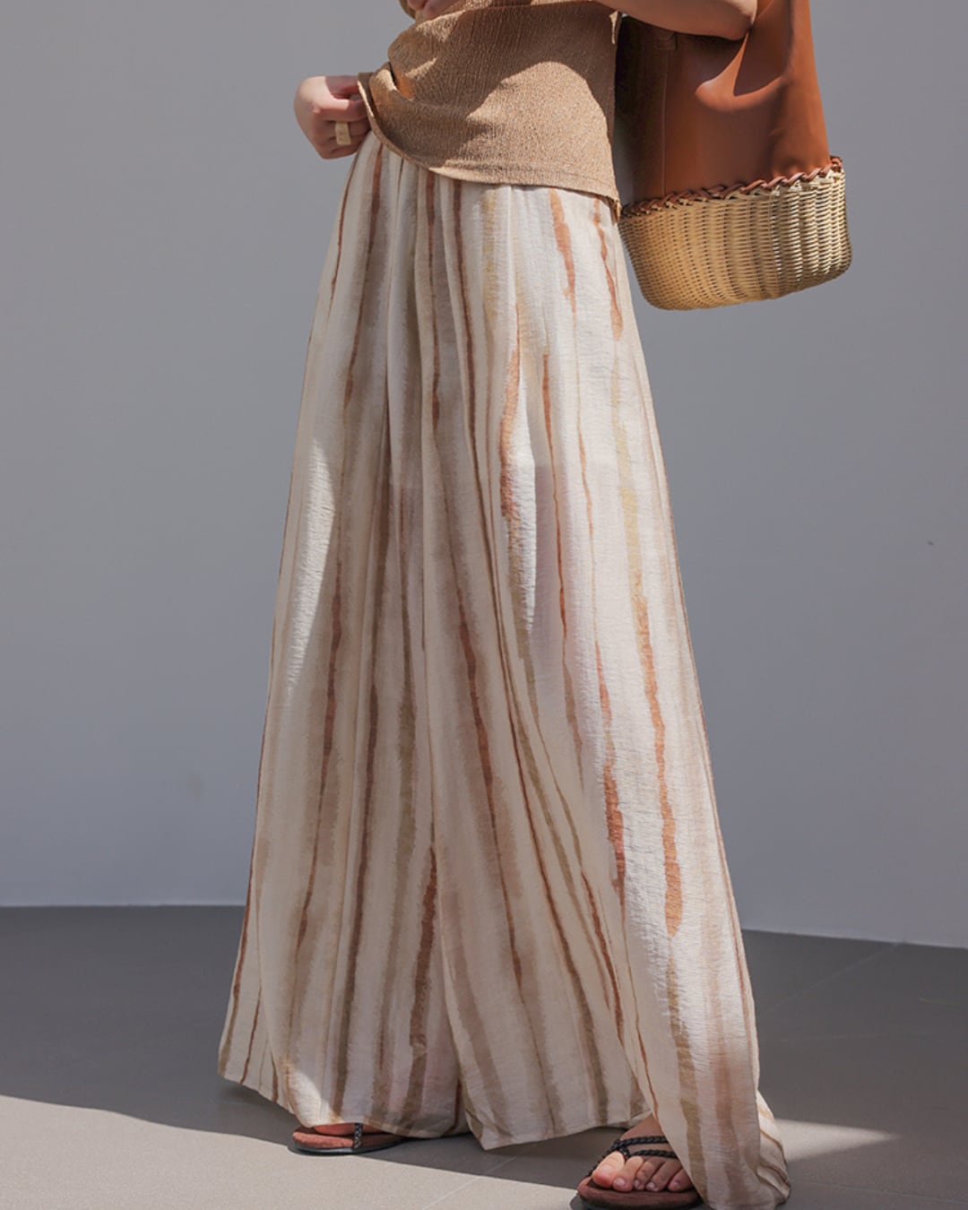 ストライプテンセルパンツ S25542