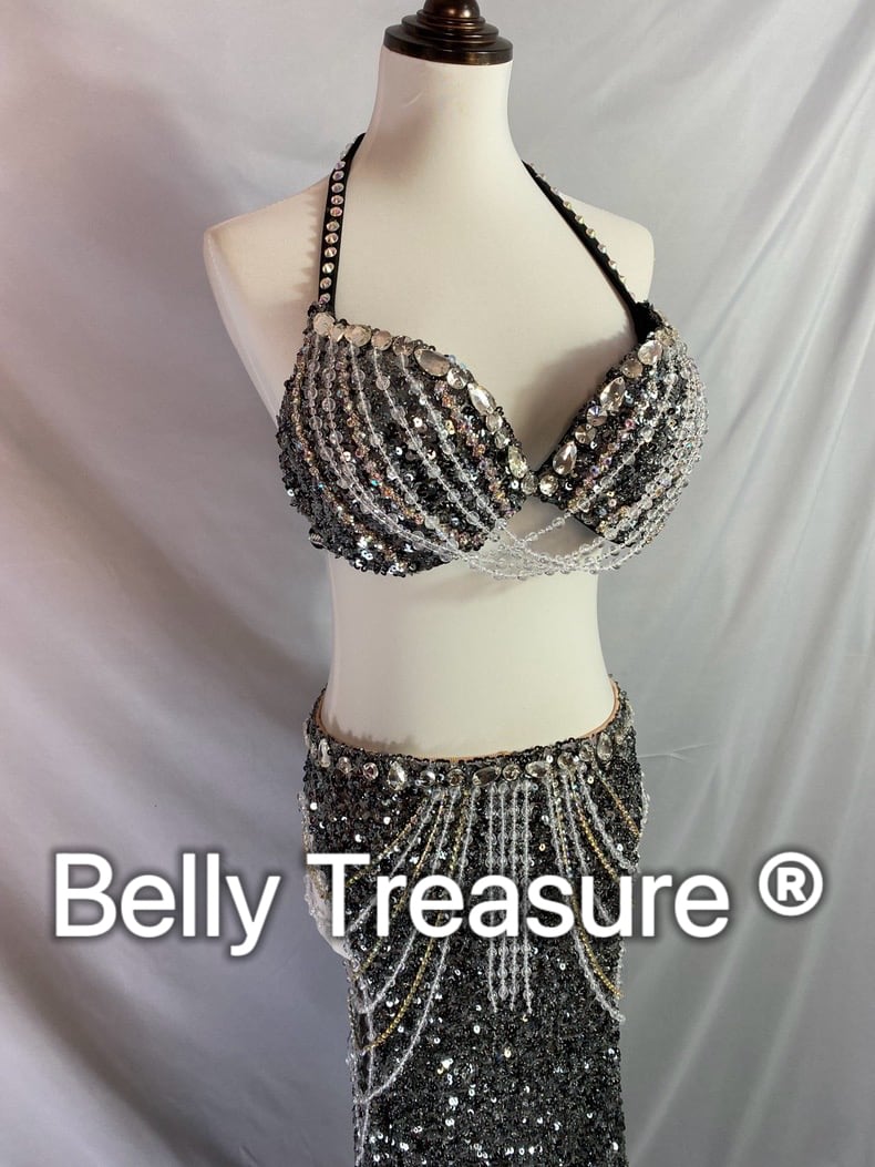 ベリーダンス オーダーメイド衣装 MMXW 001 202406ラメ落ち有り