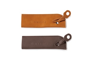 琺瑯食器ハンドル用本革カバー／ダークブラウン