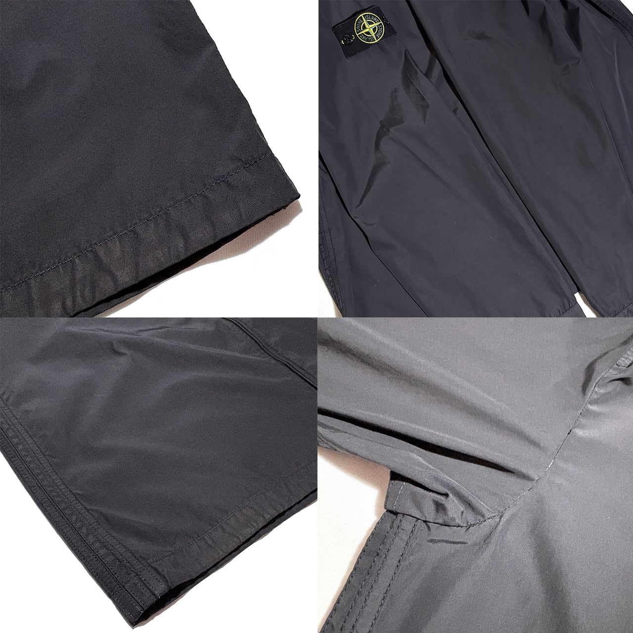 STONE ISLAND 2008SS BLACK COTTON NYLON JACKET XXL made in Italy