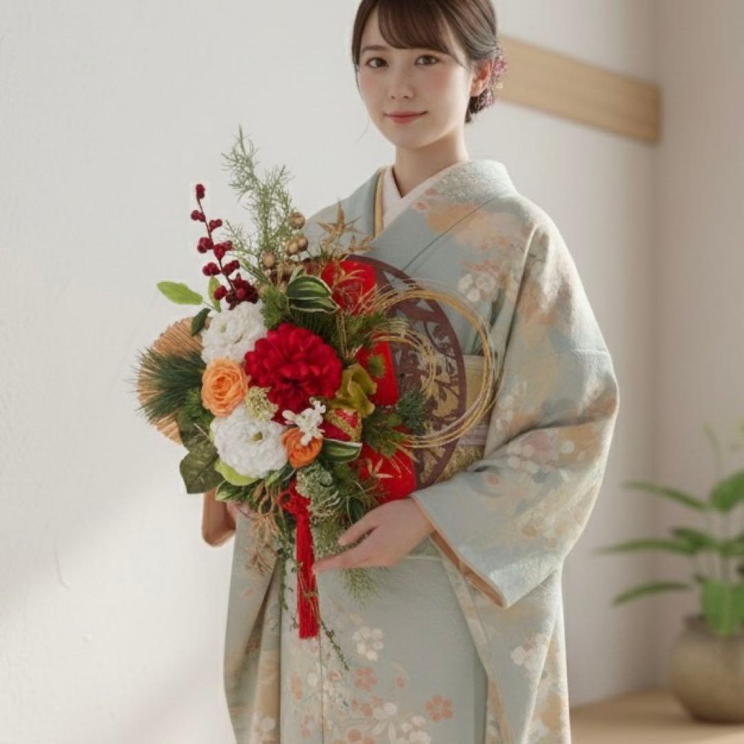 ㊼ 雅赤プレミアムしめ縄リース｜和モダン迎春飾り 正月飾り 迎春