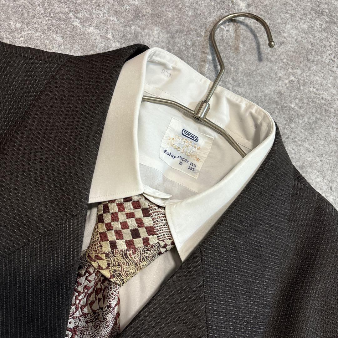 極美品✨80s 90s vintageダブルスーツ　レアカラー　ブラウン　6B 極美品✨80s 90s vintageダブルスーツ レアカラー ブラウン 6B 極美品