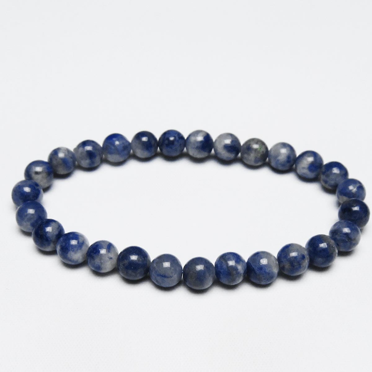 デュモルチェライトインクォーツ ブレスレット 7mm 一点物 [M便 1/10] 111-41098