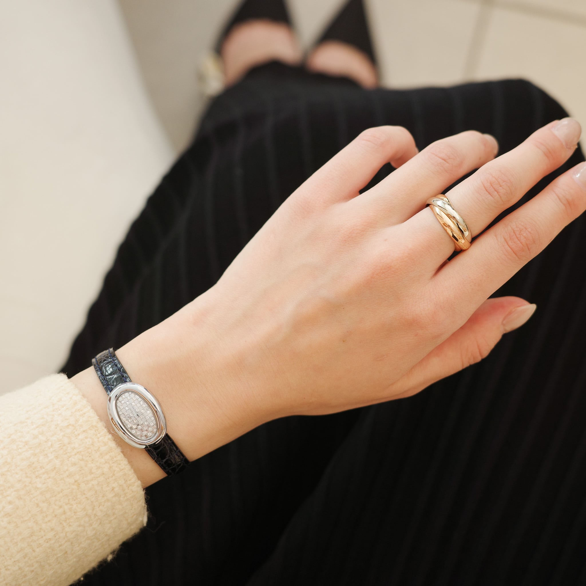 カルティエ ミニベニュワール WG ダイヤモンド文字盤 | Ante Official