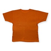 LANCEL ランセル ロゴ刺繍 ケーブル編み リネン混 半袖 サマーニット セーター サイズ M /オレンジ/日本製/麻素材