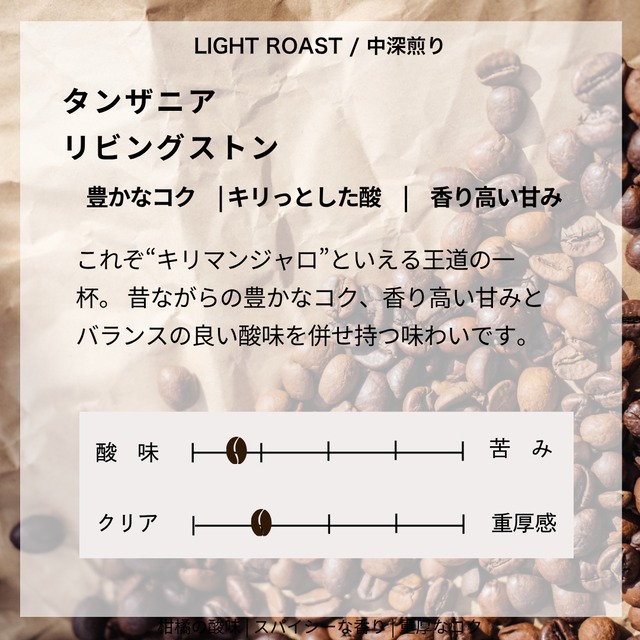 タンザニア　リビングストン　100g