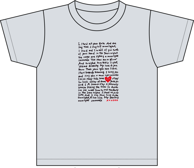 ond° original t-shirt / moonlight serenade / for men / heather gray