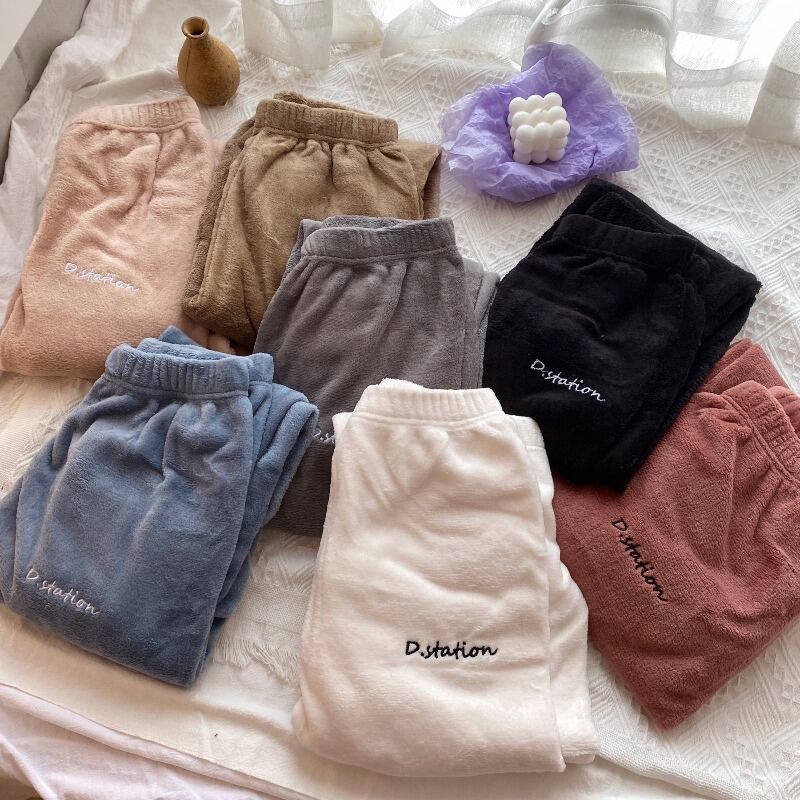 コーラルベルベットオータムウィンタールーズカジュアルロングパンツ 秋物 冬物 1号婦人81709221250