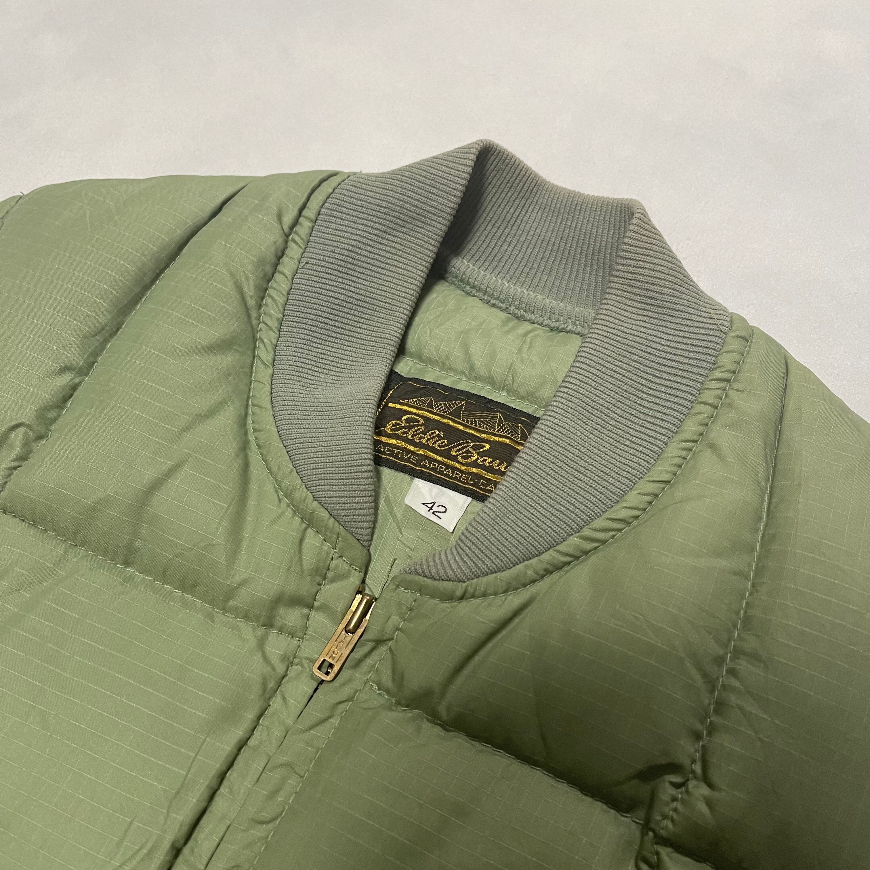 70's USA 製 Eddie Bauer ダウンベスト 42サイズ 黒タグ | 古着屋DIGDIG