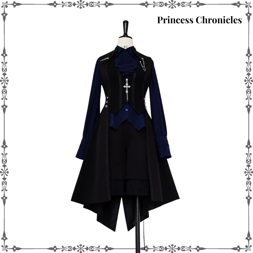 皇子系ロリィタ ジャガードロングベスト – ロリータファッション