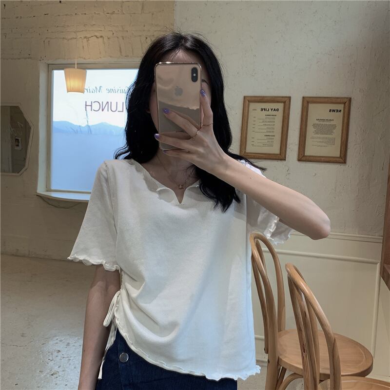 スタイルギャザーセーター ルーズスプリングシャツ トップス Tシャツ 春物 YY-ファッション96614607886