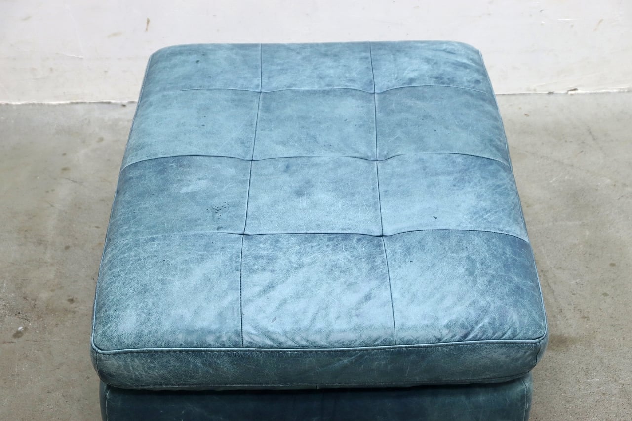 NATUZZI ナツッジ イタリア 本革 オットマン スツール レザー ソファ