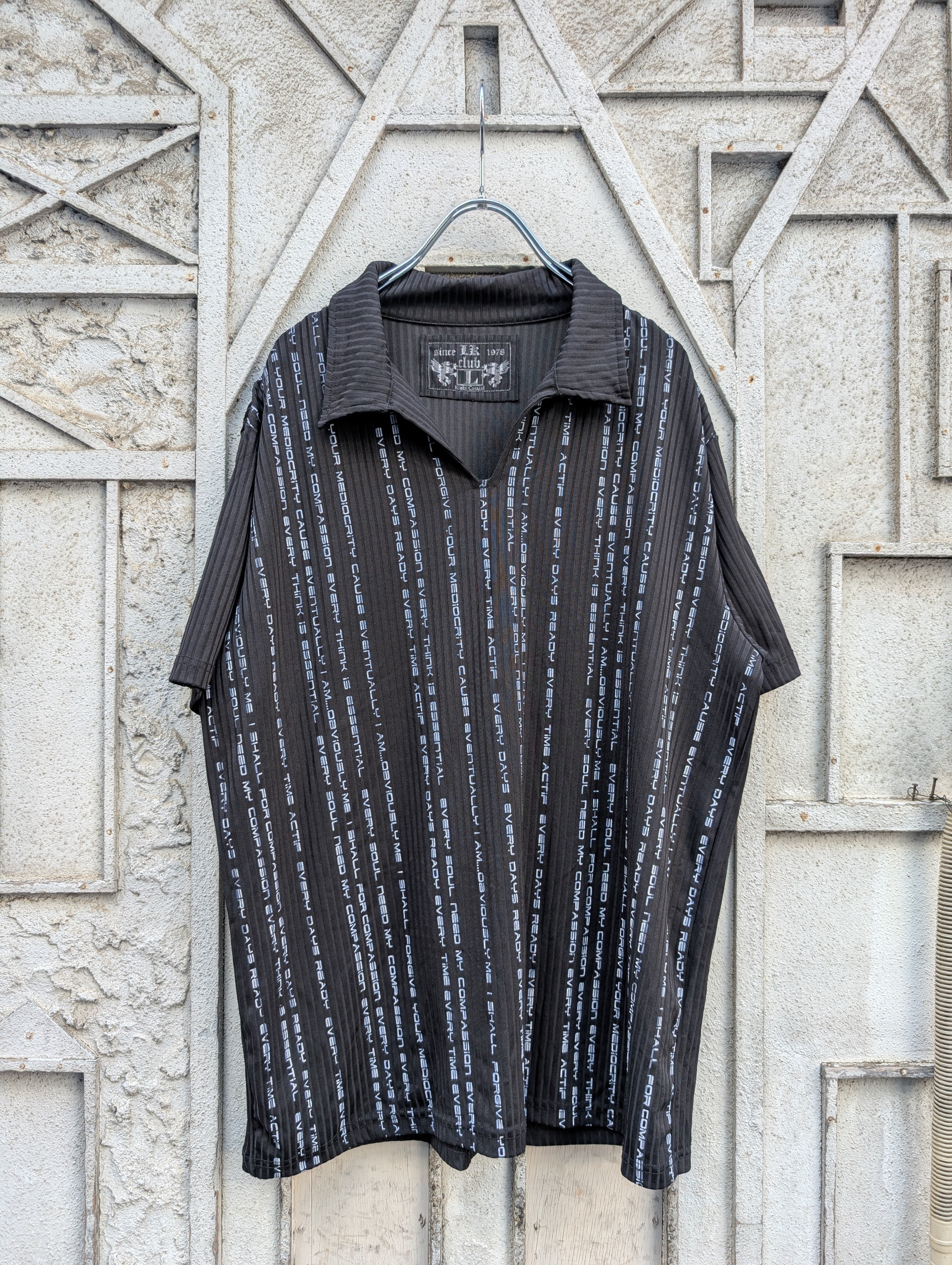 "POLYESTER DESIGN POLO SHIRT"