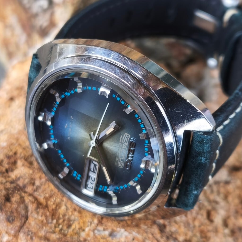 OH 済 Seiko 5 Actus 7019-7210 Sapphire 中古品OH